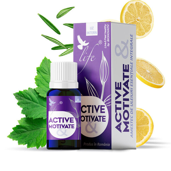 ACTIVE & MOTIVATE – combinație de uleiuri esențiale
