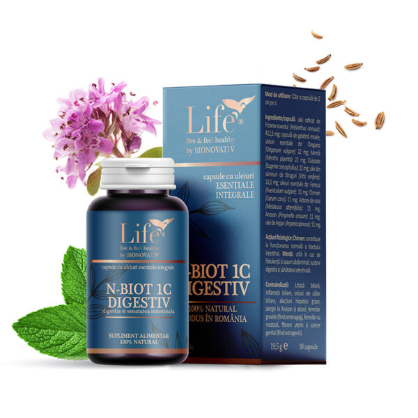 N-BIOT1C DIGESTIV - capsule - remediu în infecțiile digestive- Life Bio