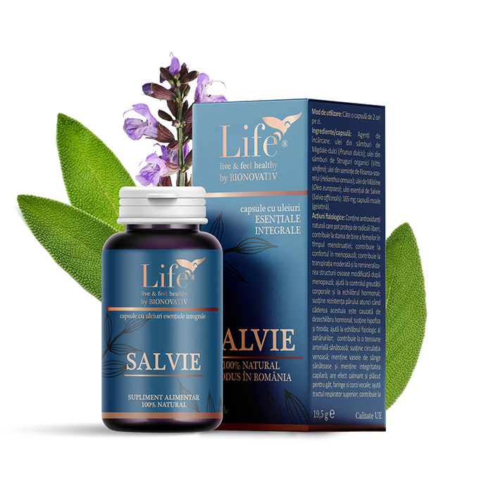 SALVIE – 30 capsule cu ulei esențial